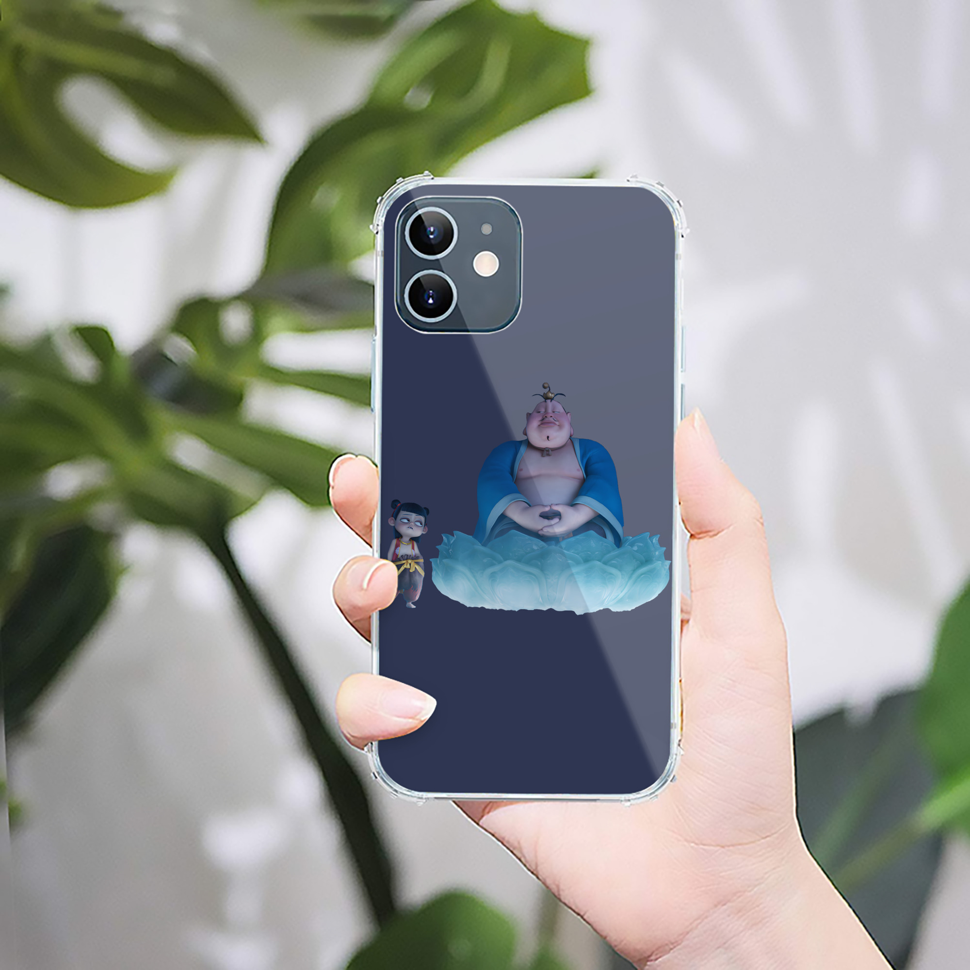（画像用） Ne Zha 2 ナタ 魔童の大暴れ 【iPhone 12シリーズ対応】透明スマホケース（クリアソフトケース）